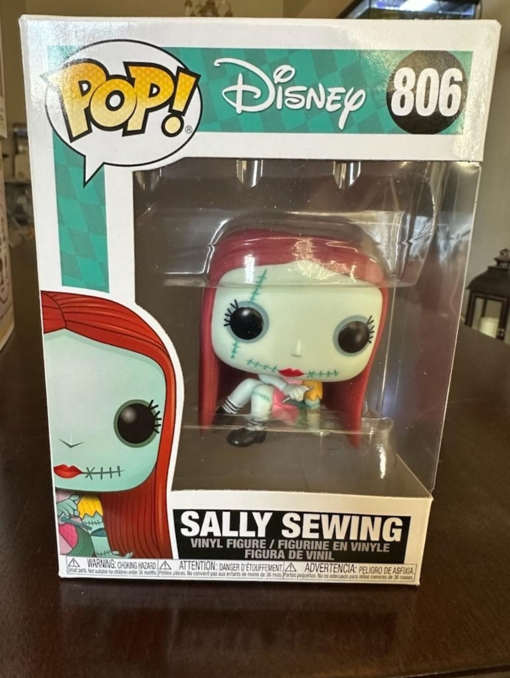 Funko POP! Sally Sewing Vinyl Figure - Teal Skin & Red Hair